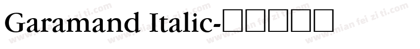 Garamand Italic字体转换